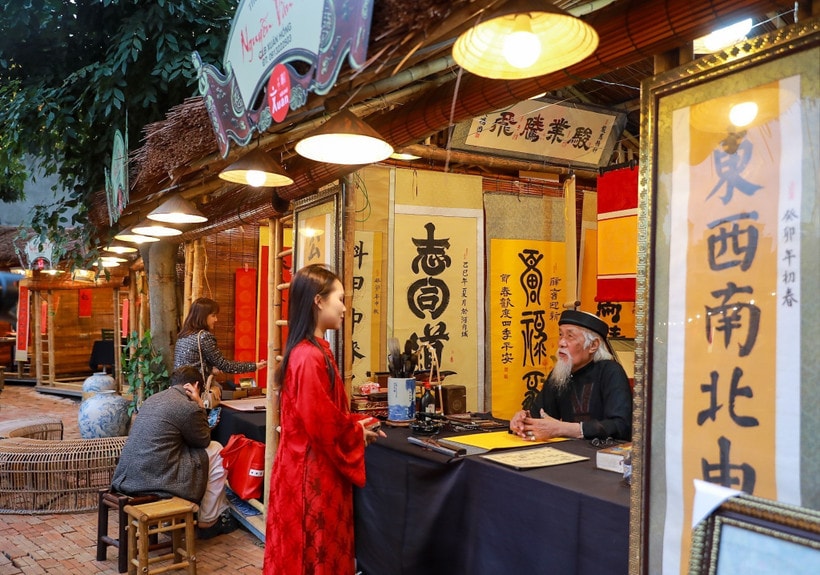 Lan tỏa vẻ đẹp nét chữ đầu xuân trong không gian di sản