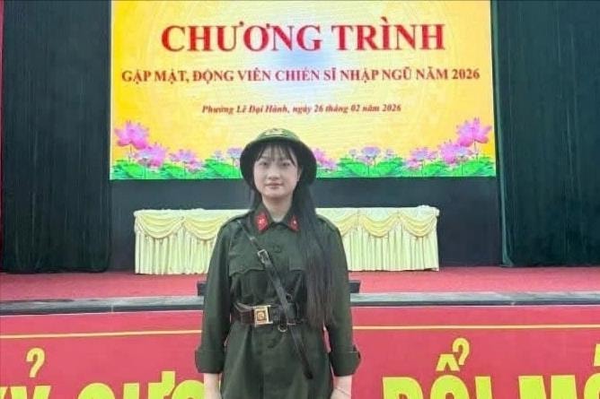 ‘Bóng hồng’ duy nhất của Hải Phòng tình nguyện tham gia nghĩa vụ Công an năm 2026