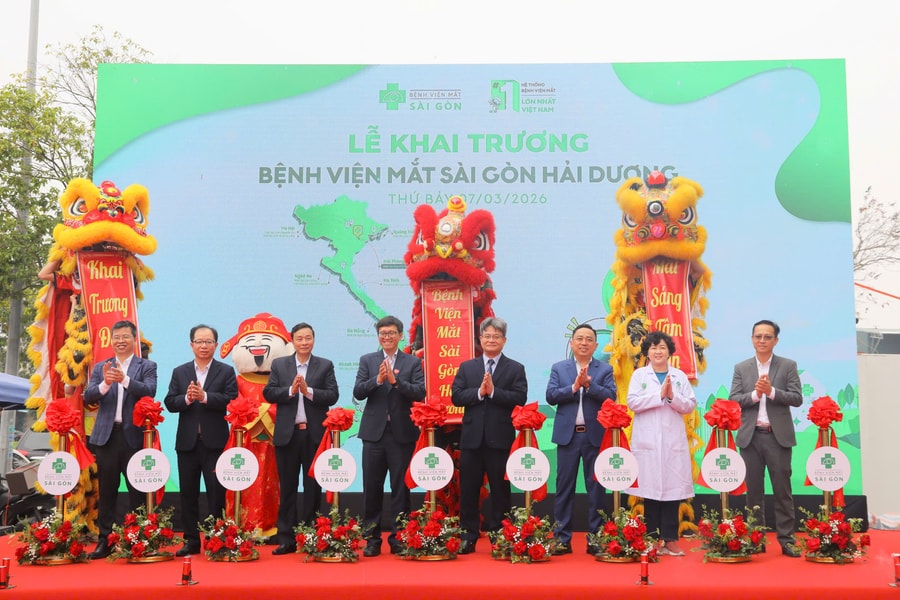 Khai trương Bệnh viện Mắt Sài Gòn Hải Dương tại khu vực phía tây Hải Phòng