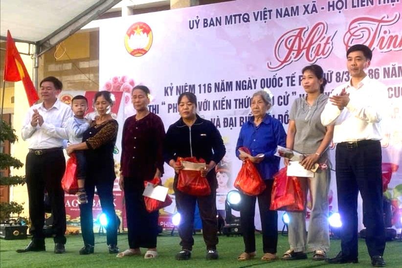 350 hội viên phụ nữ xã Kim Thành thi tìm hiểu kiến thức bầu cử
