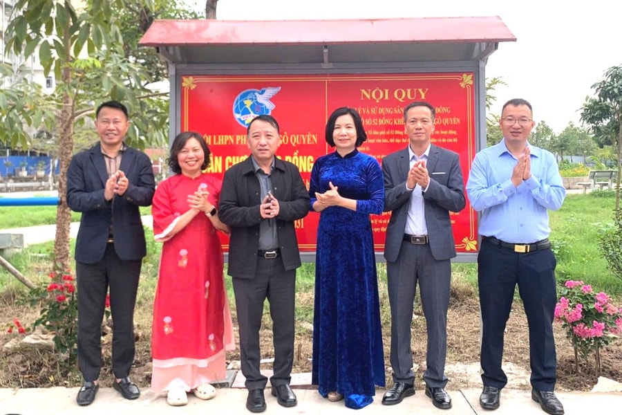 Ra mắt 'Sân chơi cộng đồng' tại Tổ dân phố 52 Đông Khê