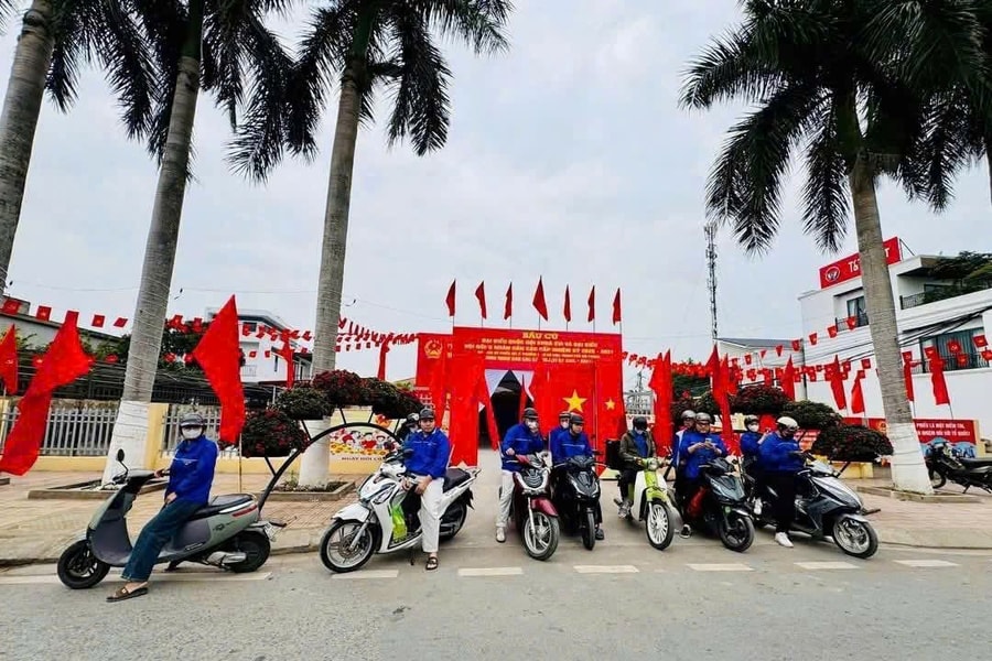Tuổi trẻ phường Nam Đồ Sơn sáng tạo trong tuyên truyền bầu cử