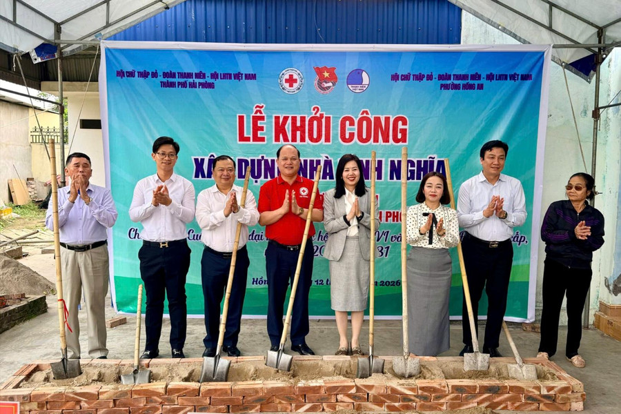 Khởi công 'Nhà tình nghĩa' cho gia đình khó khăn ở phường Hồng An