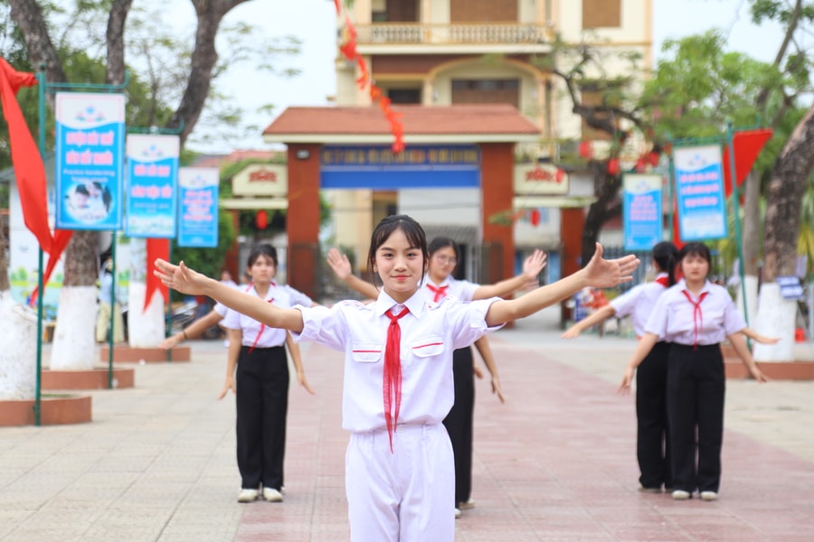Sôi nổi Hội thi nghi thức Đội đầu tiên tại xã Đại Sơn