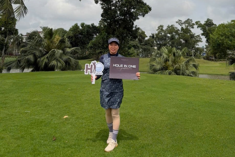 Golfer Hải Phòng lập thành tích cực hiếm chỉ trong một vòng đấu