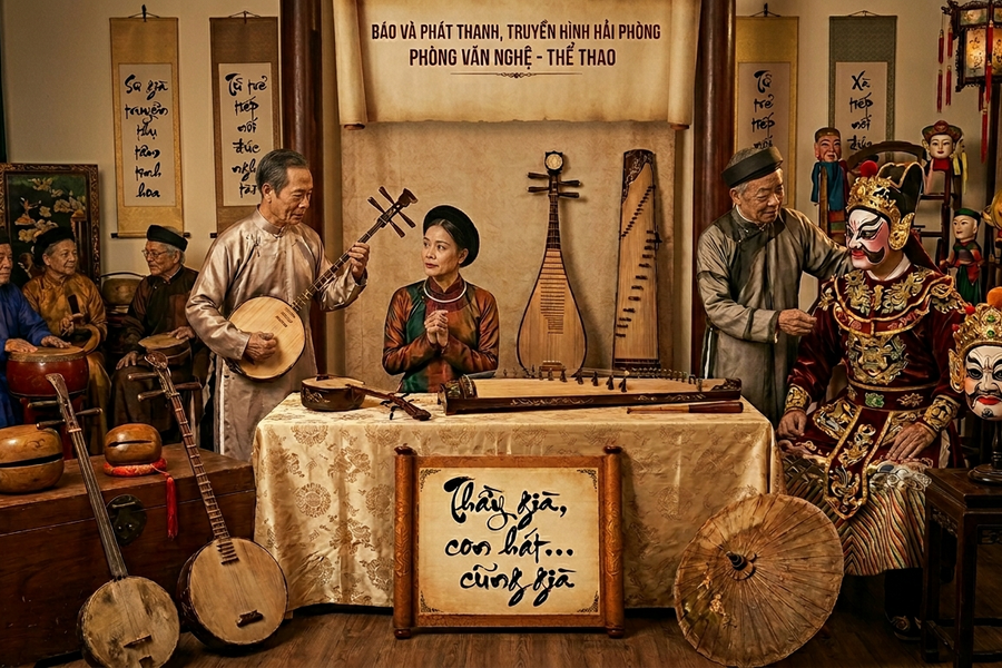 Thầy già, 'con hát'... cũng già