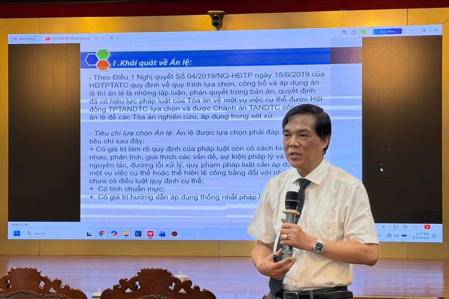 Tòa án nhân dân thành phố Hải Phòng tập huấn án lệ mới