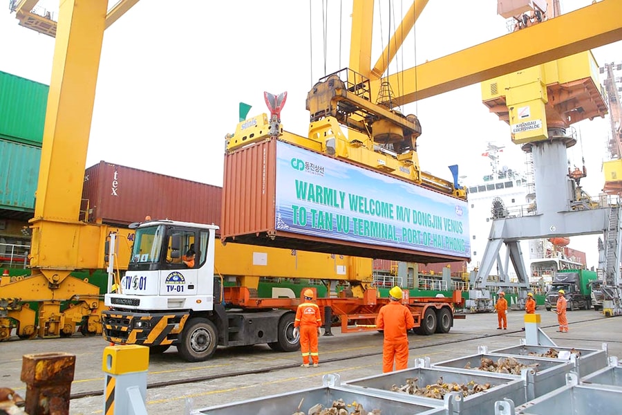 Hai Phong Port launches maritime service connecting Northeast Asia