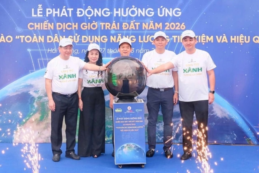 Hai Phong Power Company responds to Earth Hour 2026