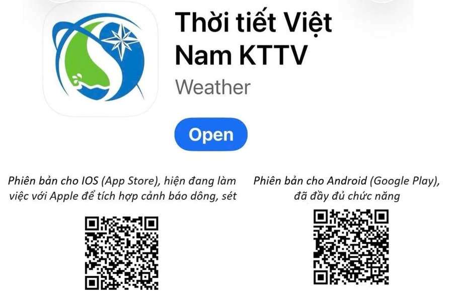 Ra mắt ứng dụng thời tiết Việt Nam theo vị trí người dùng