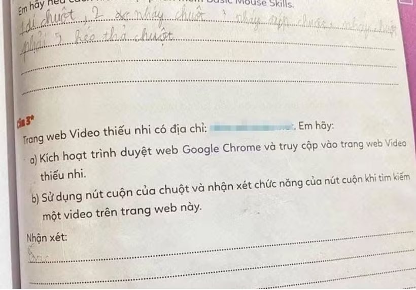 Xác minh thông tin sách bài tập Tin học lớp 3 có đường dẫn website không lành mạnh