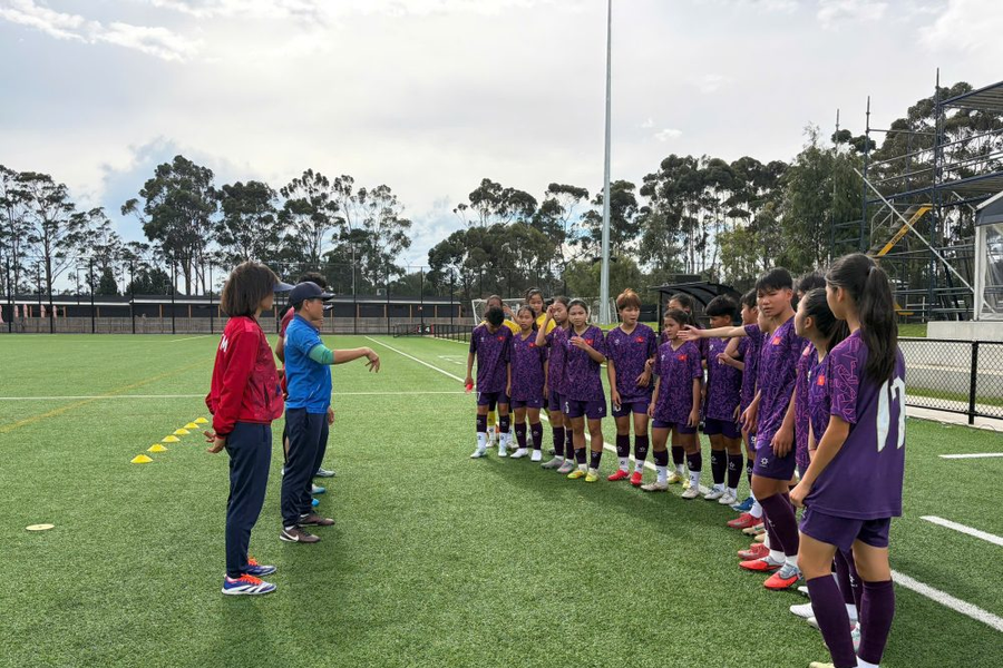 Đội tuyển U15 nữ Việt Nam sẵn sàng cho giải giao hữu quốc tế Commbank Emerging Championships 2026
