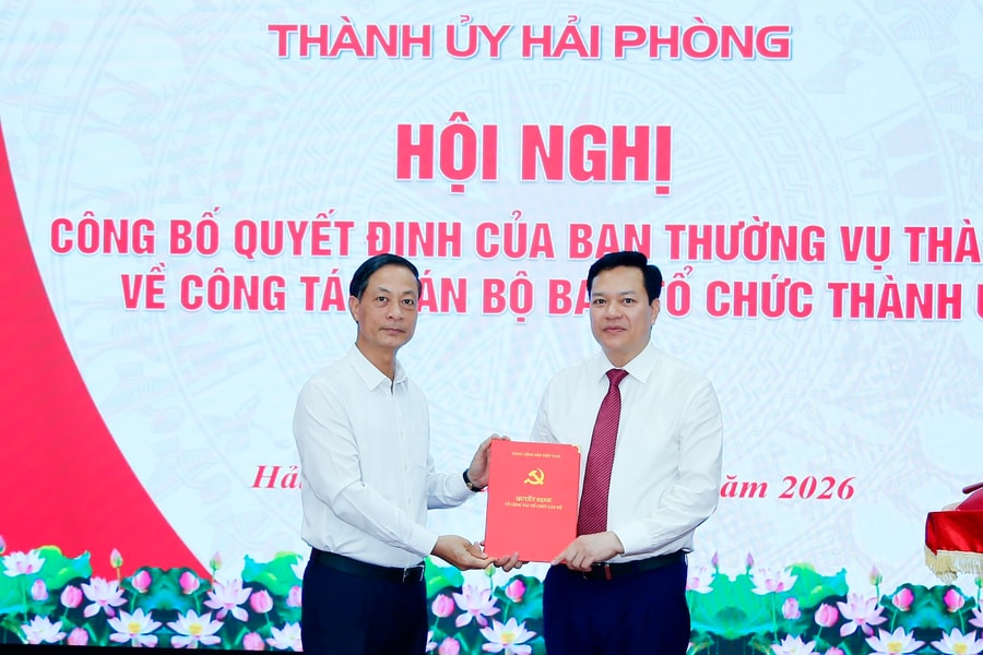 Đồng chí Hoàng Văn Thực giữ chức Phó Trưởng Ban Tổ chức Thành ủy Hải Phòng