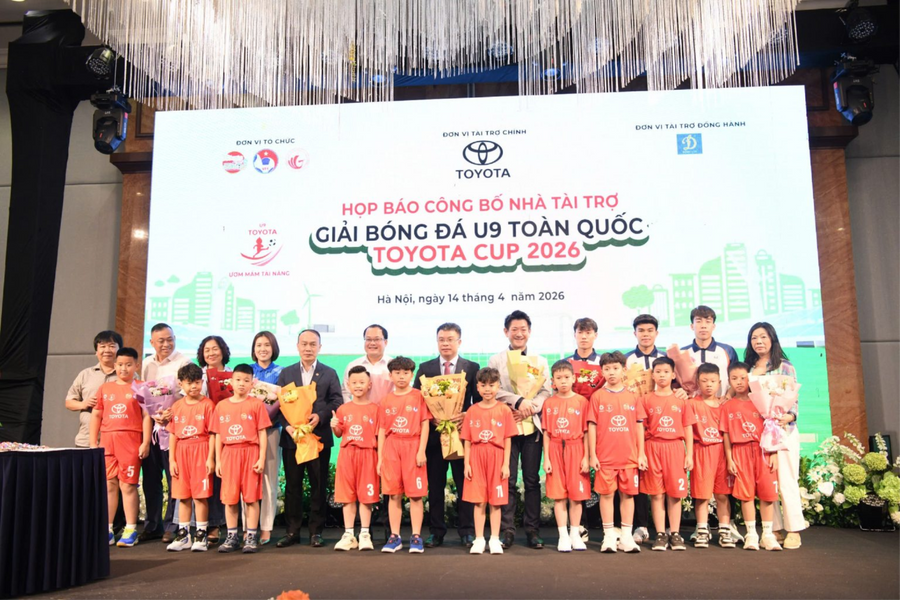 35 đội bóng tranh tài tại Giải U9 toàn quốc Toyota Cup 2026