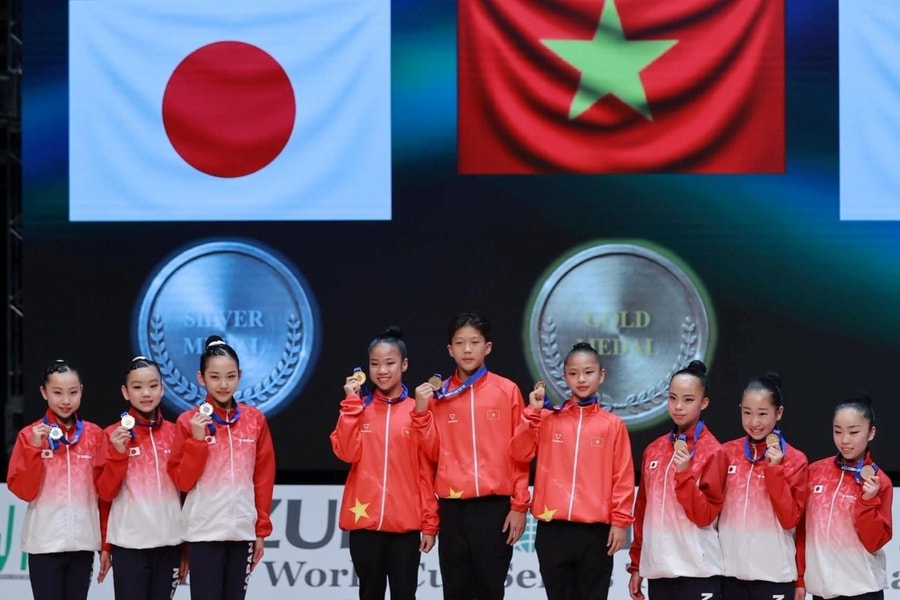 Đội tuyển Aerobic Việt Nam giành 3 huy chương vàng thế giới