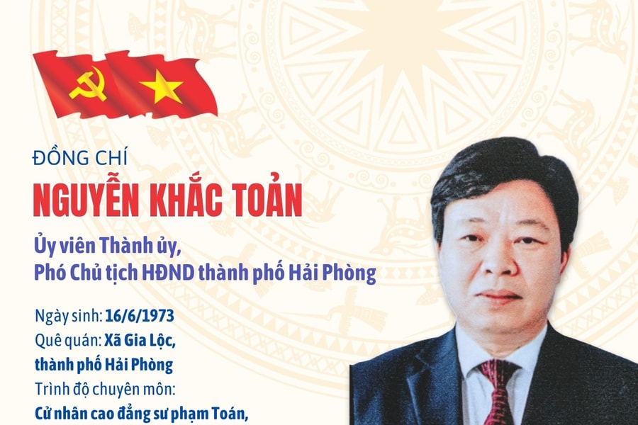 Tóm tắt quá trình công tác của đồng chí Phó Chủ tịch HĐND thành phố Nguyễn Khắc Toản