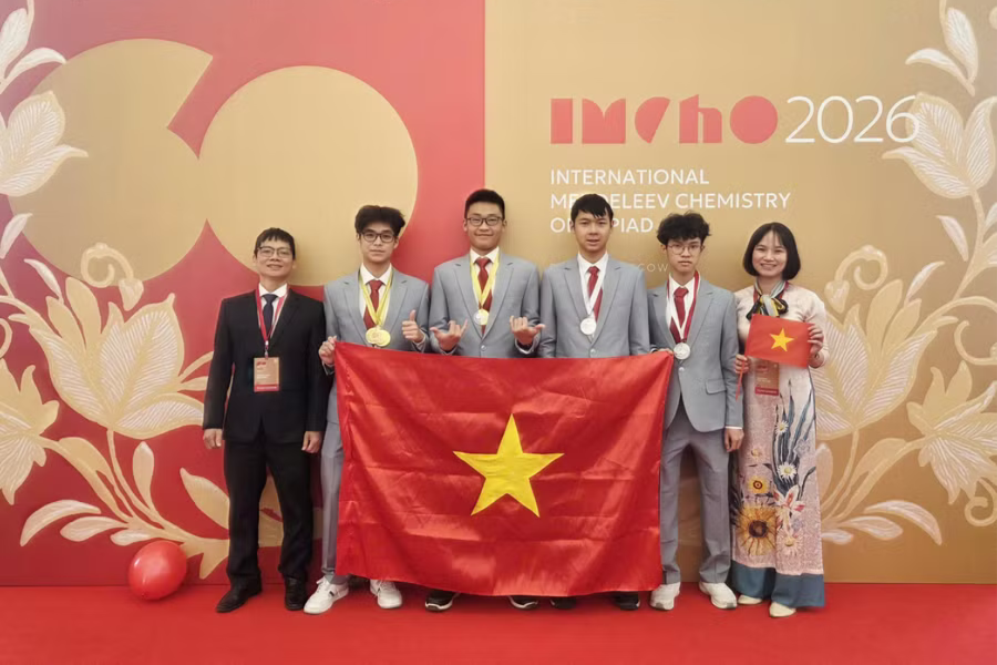 Học sinh Việt Nam giành huy chương tại Kỳ thi Olympic Hóa học quốc tế Mendeleev