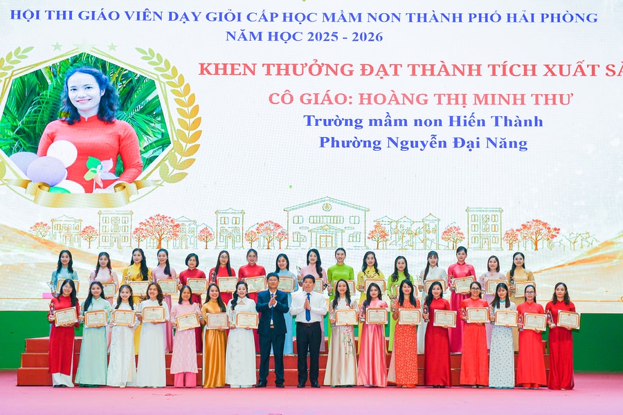 268 giáo viên mầm non đạt danh hiệu dạy giỏi thành phố Hải Phòng