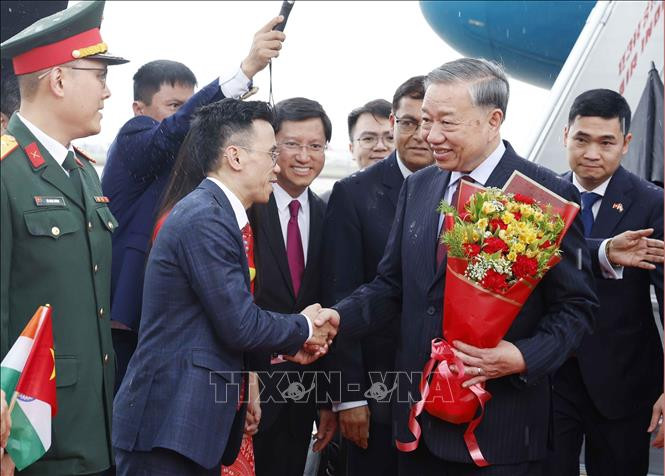 Tổng Bí thư, Chủ tịch nước Tô Lâm thăm cấp Nhà nước Cộng hòa Ấn Độ