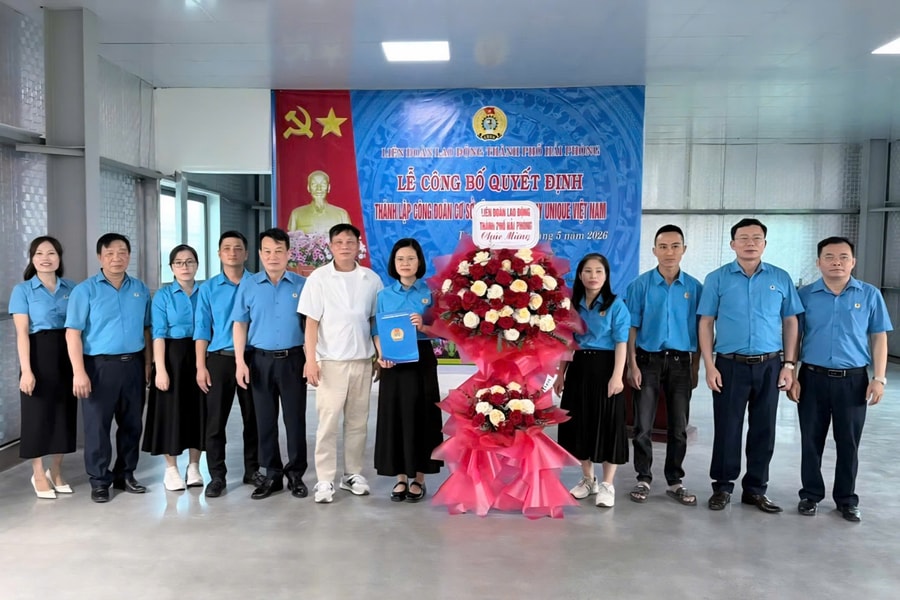 Thành lập thêm 2 công đoàn cơ sở tại xã Tứ Kỳ và phường Kiến An