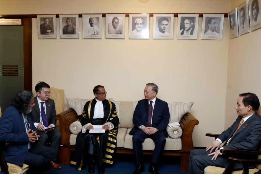 Tổng Bí thư, Chủ tịch nước Tô Lâm hội kiến Chủ tịch Quốc hội Sri Lanka