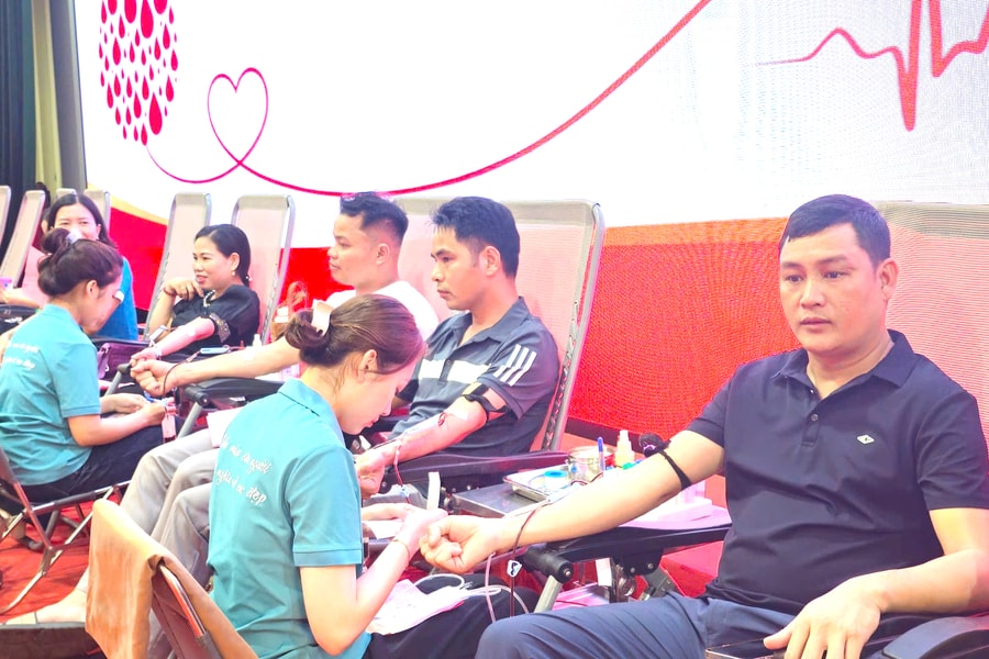 Ngày hội hiến máu tình nguyện ở phường Lưu Kiếm lan toả tinh thần sẻ chia