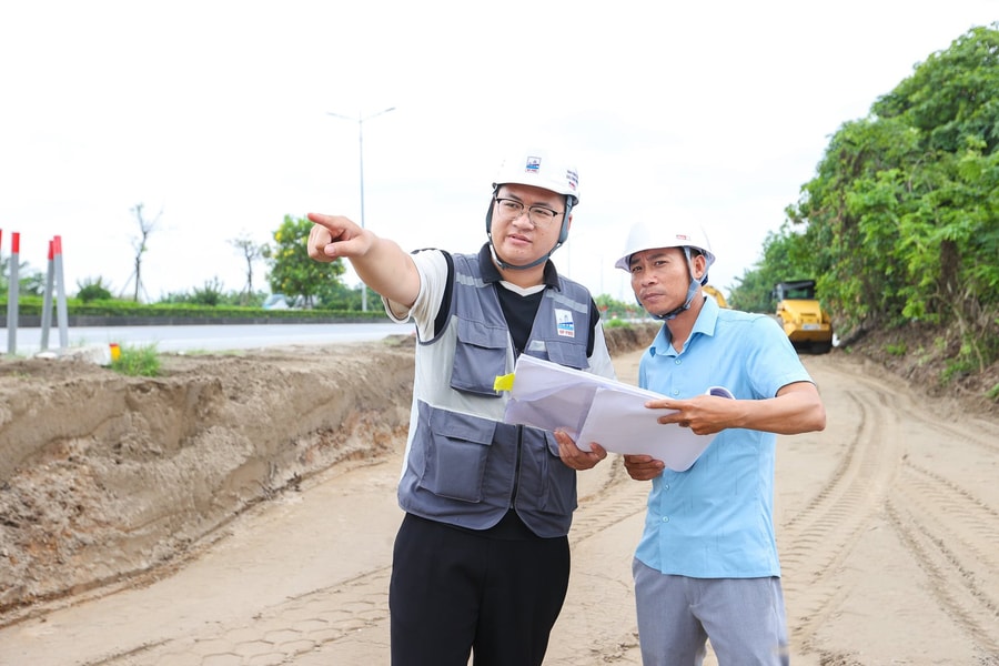 Khẩn trương công trường thi công tuyến đường Nguyễn Trường Tộ - Bùi Viện mở rộng