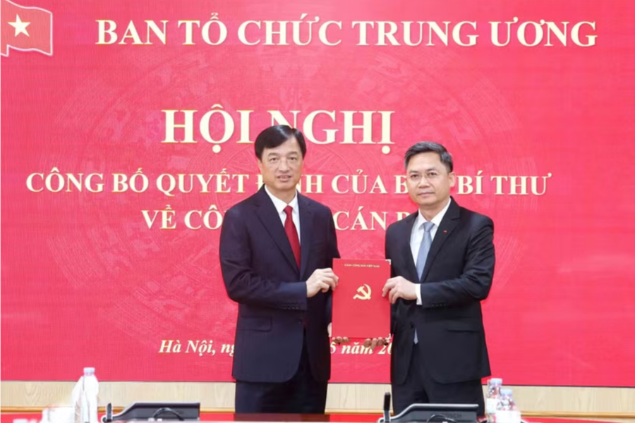 Đồng chí Hà Minh Hải giữ chức Phó Trưởng Ban Tổ chức Trung ương