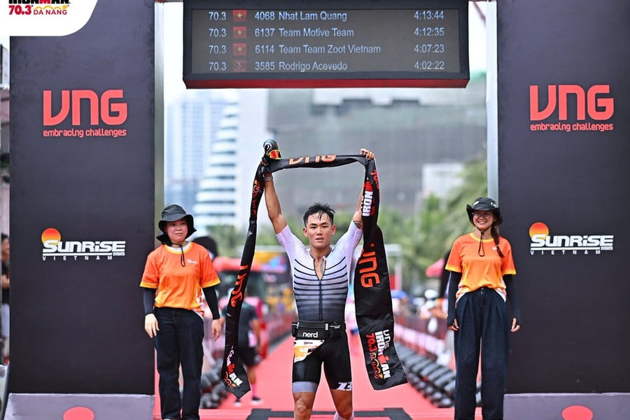 Lâm Quang Nhật và kỳ tích lịch sử tại IRONMAN 70.3 Vietnam 2026