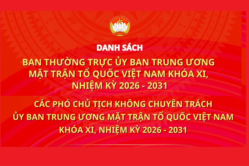 Ban Thường trực và các Phó Chủ tịch không chuyên trách Ủy ban Trung ương MTTQ Việt Nam khóa XI
