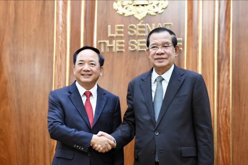 Trưởng Ban Tuyên giáo và Dân vận Trung ương Trịnh Văn Quyết thăm Campuchia