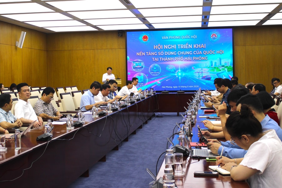 Hai Phong pilots the National Assembly’s shared digital platform