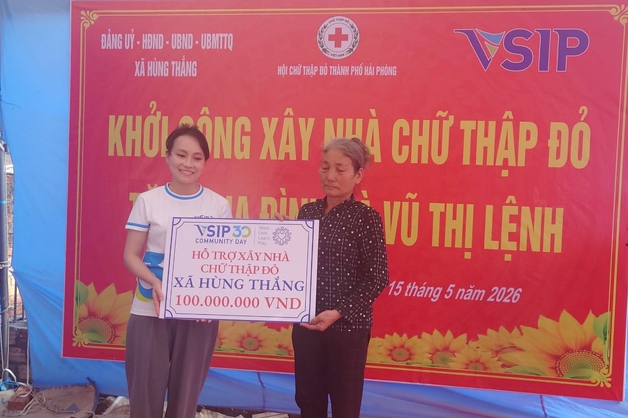 Khởi công xây dựng 2 ngôi nhà 'Chữ thập đỏ'