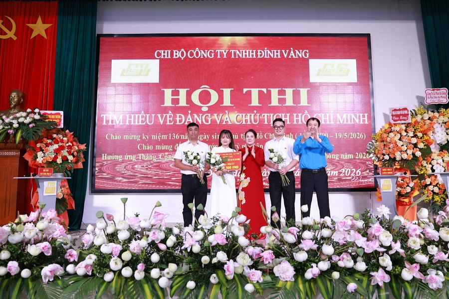 Công ty Đỉnh Vàng – Sao Vàng thi tìm hiểu về Đảng, Bác Hồ