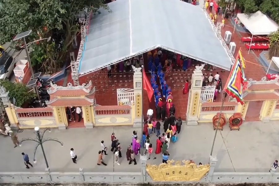 A temple that holds two annual festivals in Hai Phong