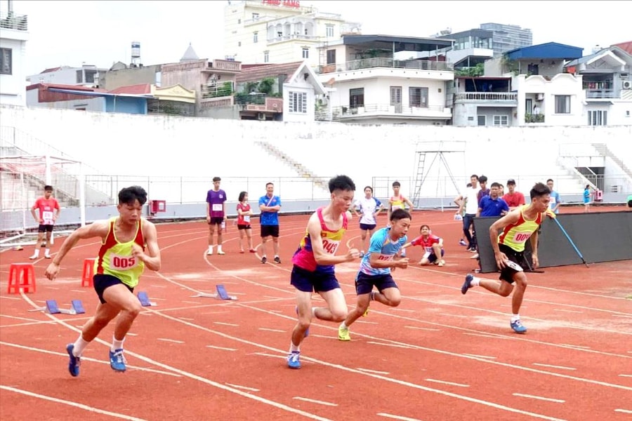 Khoảng 150 vận động viên tranh tài môn Điền kinh Đại hội Thể dục thể thao Hải Phòng