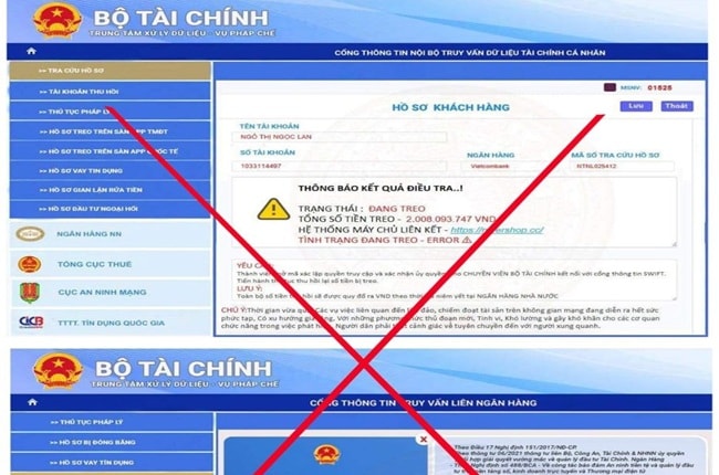 Cảnh báo lừa đảo, giả mạo Bộ Tài chính trên không gian mạng