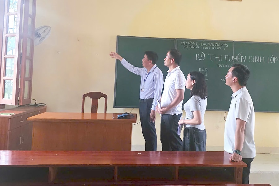 Hai Phong establishes five inspection teams for High School entrance exam