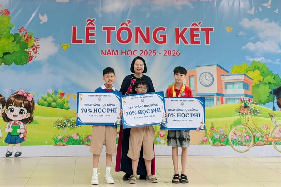 Một năm học nhiều dấu ấn của Trường Tiểu học Sao Mai