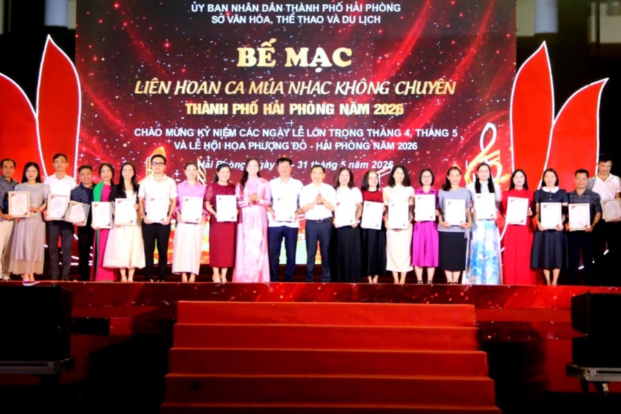 Trao 94 giải tại Liên hoan ca múa nhạc không chuyên Hải Phòng