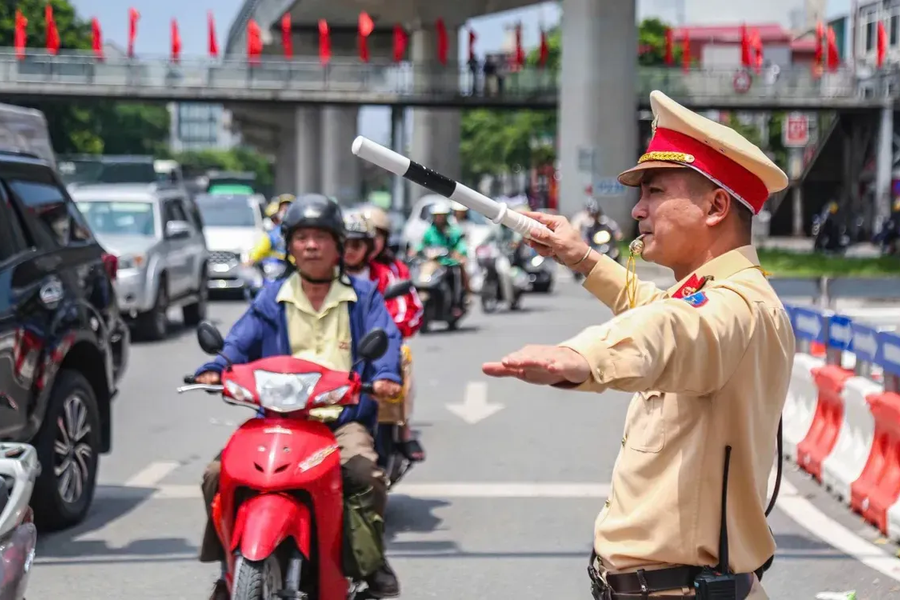 Phân luồng giao thông phục vụ Đại hội Công đoàn Việt Nam lần thứ XIV