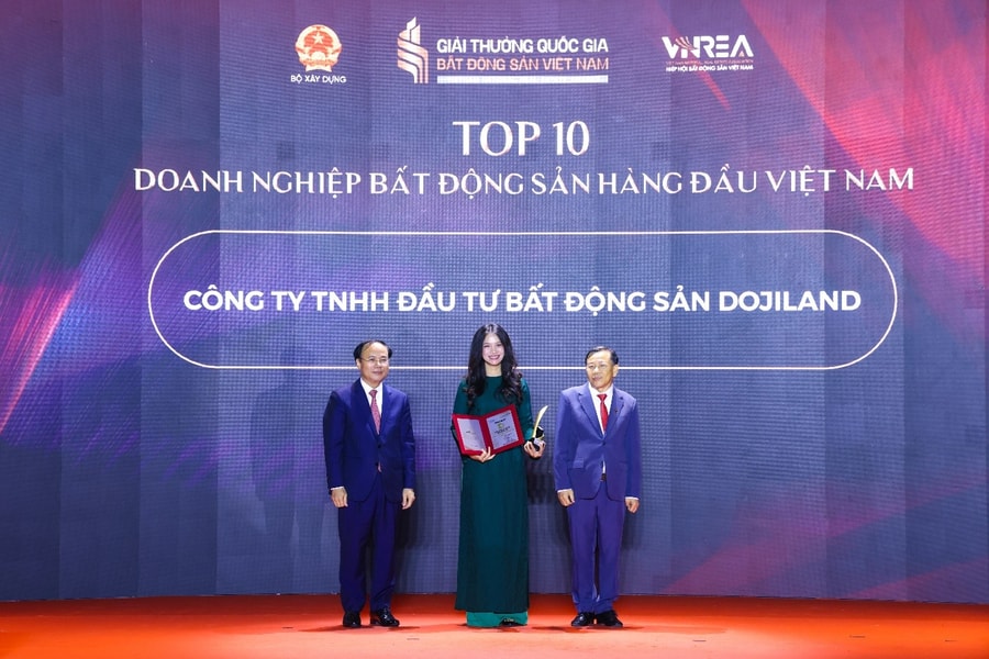 DOJILAND thắng lớn tại giải thưởng quốc gia bất động sản Việt Nam