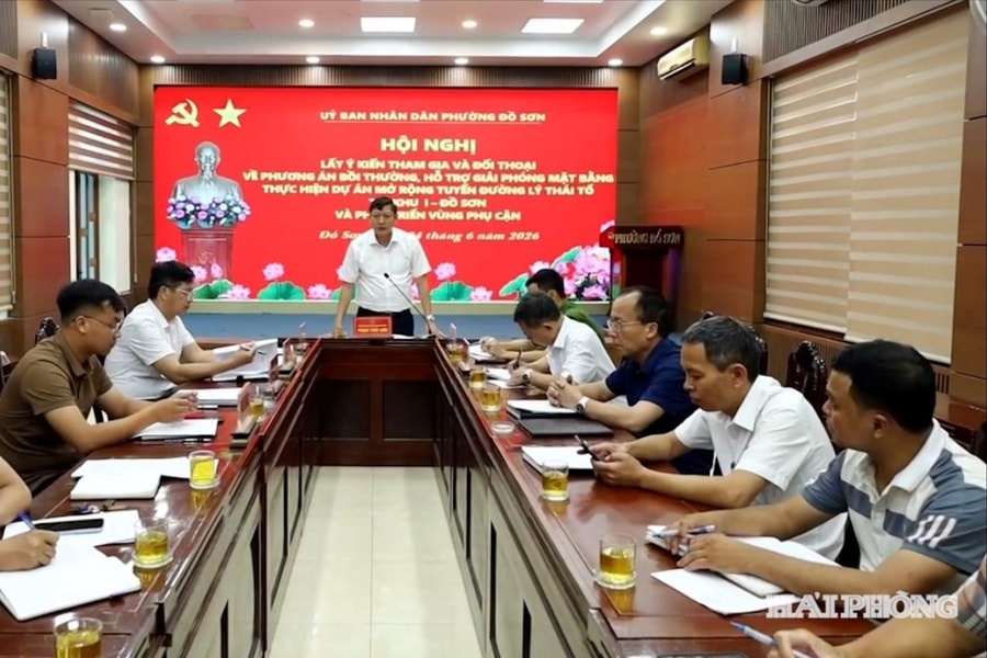 Lấy ý kiến Dự án mở rộng tuyến đường Lý Thái Tổ tại khu 1 Đồ Sơn