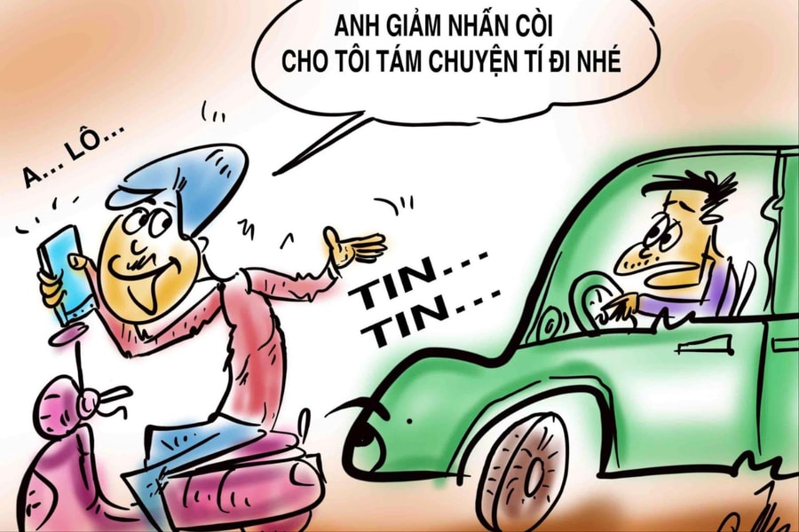 Alo trên xe, họa chờ phía trước