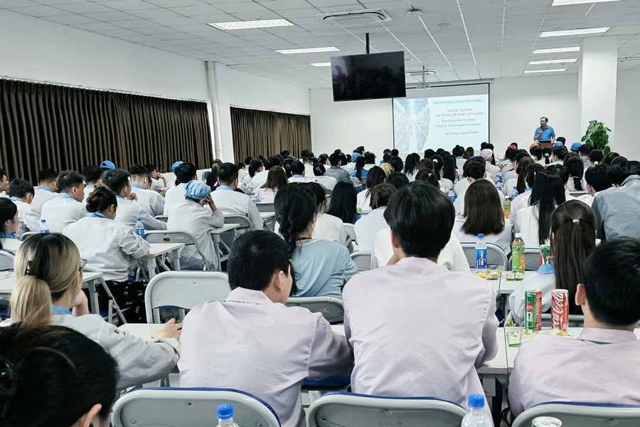 Nâng cao ý thức an toàn lao động cho công nhân Pegatron Việt Nam