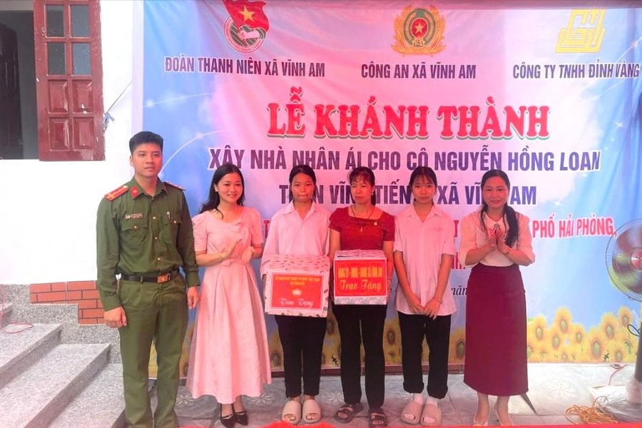 Khánh thành nhà nhân ái tặng hộ khó khăn ở Vĩnh Am