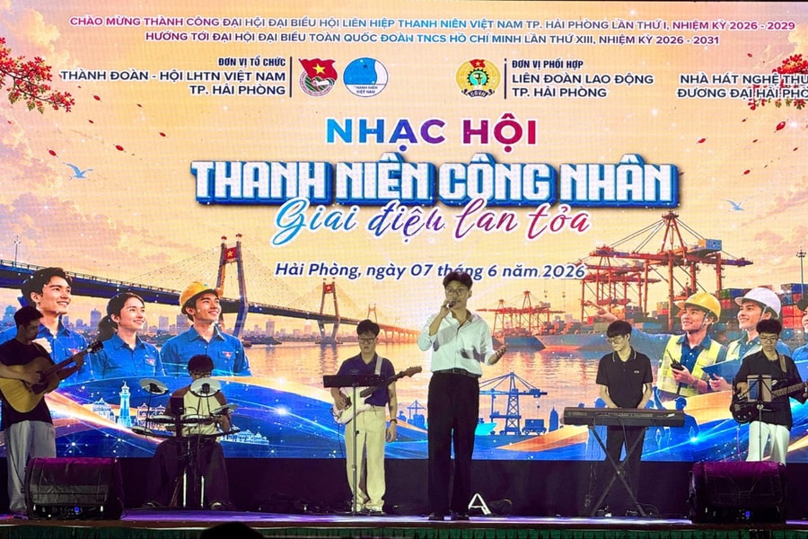 Sôi động đêm nhạc dành cho thanh niên công nhân Hải Phòng