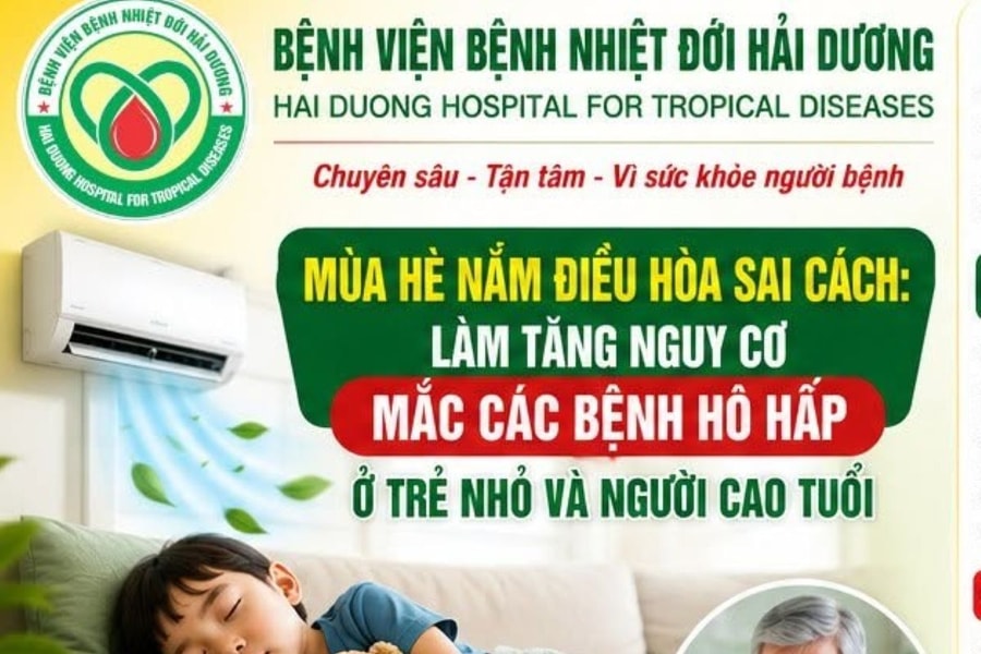Cảnh báo nguy cơ bệnh hô hấp do lạm dụng điều hòa mùa nóng