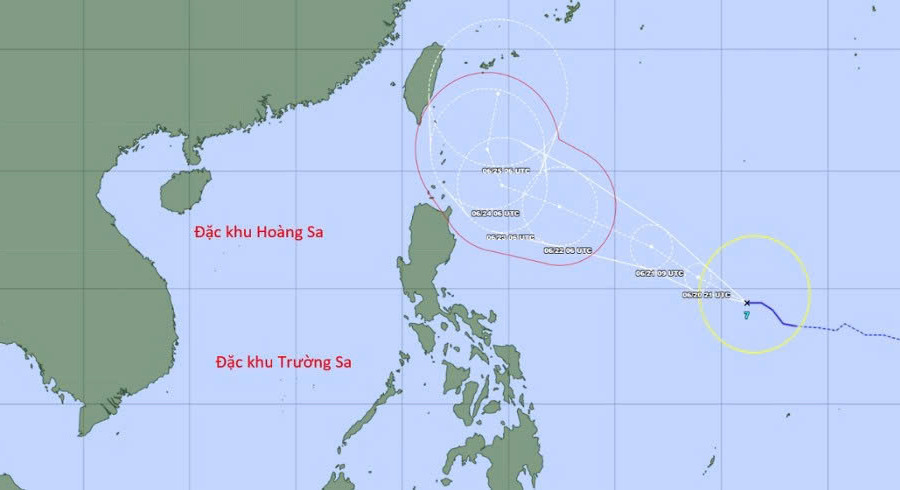 Bão MEKHALA xuất hiện ở Tây Bắc Thái Bình Dương
