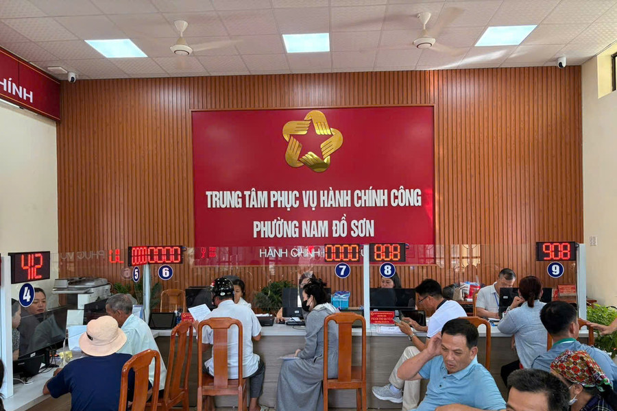 Phường Nam Đồ Sơn giải quyết thủ tục hành chính cả chủ nhật